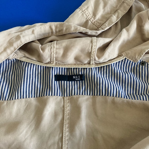 Max jean stencil tan womens zip hooded jacket size Xs - Picture 6 of 8